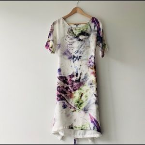 Silk printed dress